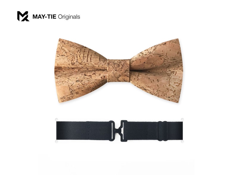 MAY-TIE cork bow tie Classic Shape style: Canyon zdjęcie 2