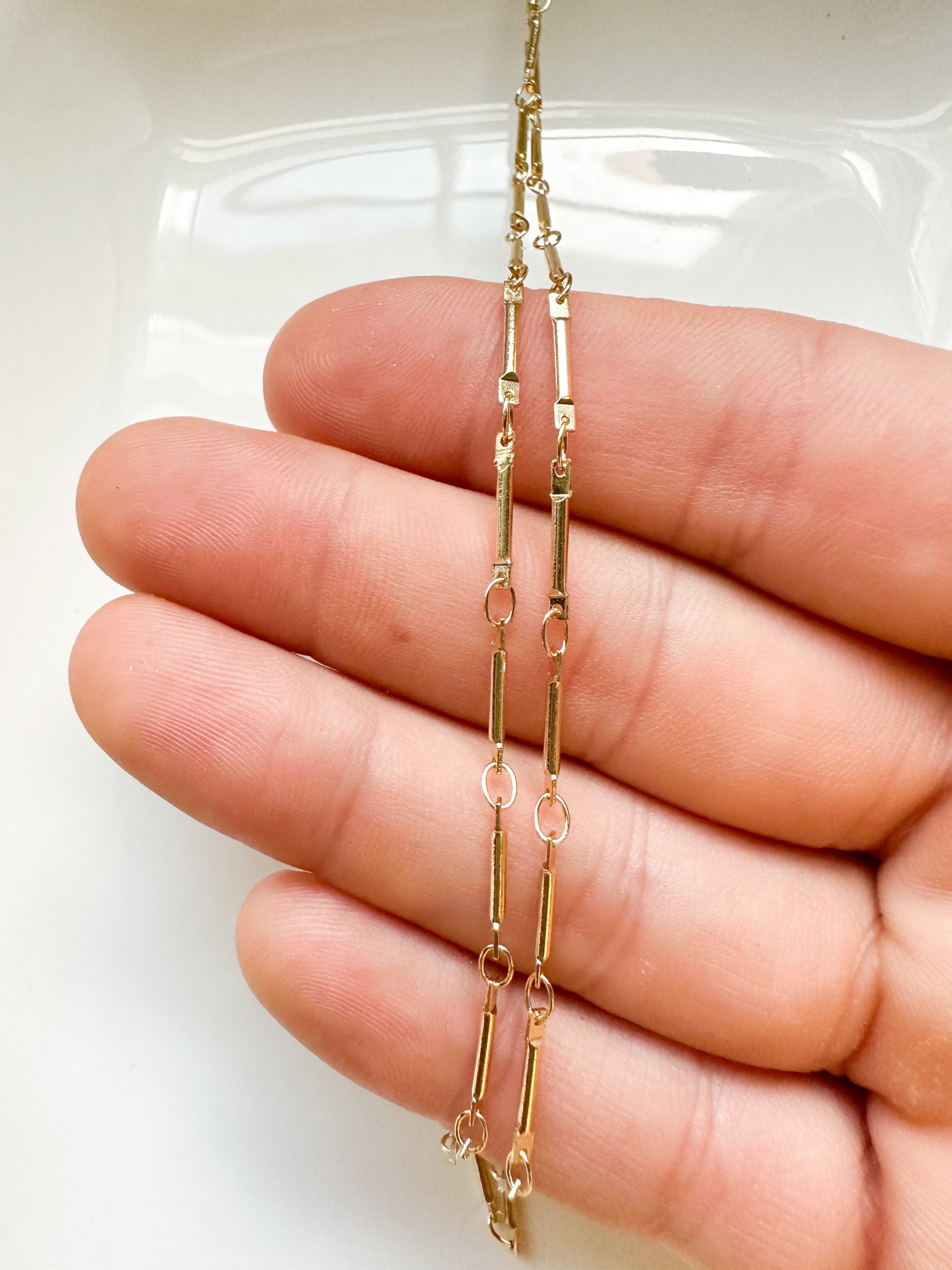 Chains by the Yard, Necklace Chains for Jewelry Making, Necklace Making  Chain, Earring Findings, 24k Gold Plated Chain 