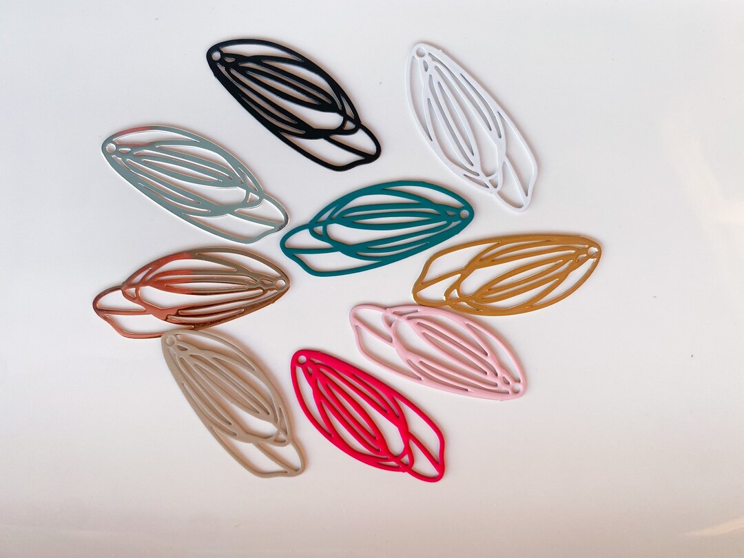 2/6 Piece Brass Charms for Jewelry Making, Gold Charms for Earrings