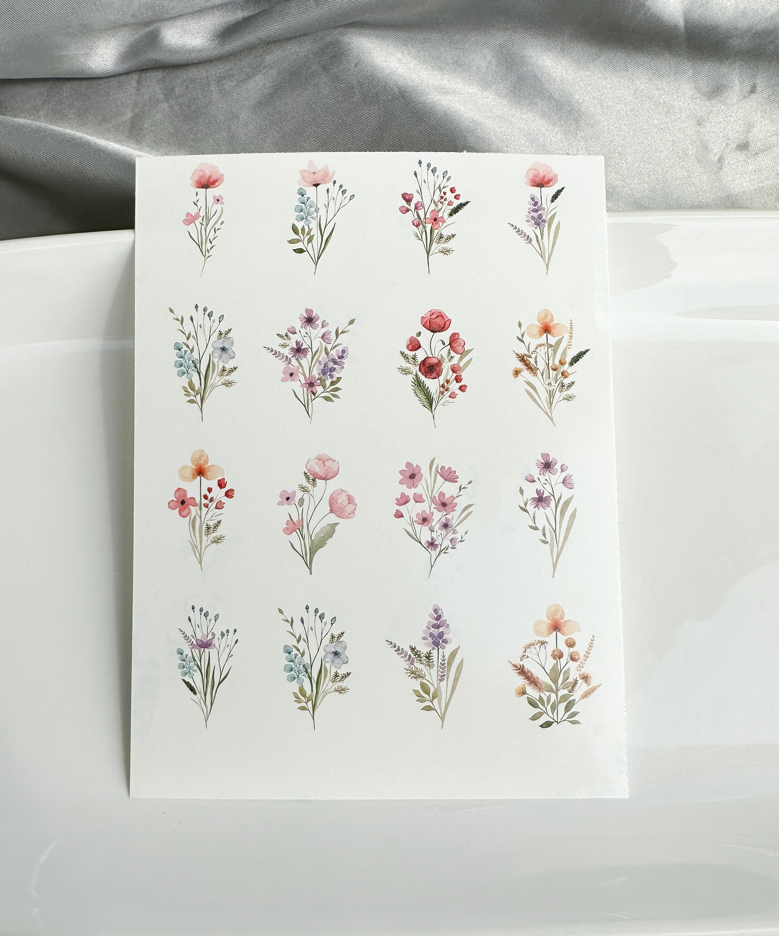 Flower Waterslide Decals Flower Images for Tumblers Image Etsy
