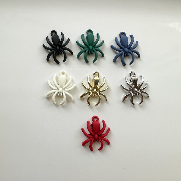 Spider Animal charms, halloween earring charms for jewelry making, spiders charms, halloween jewelry findings,