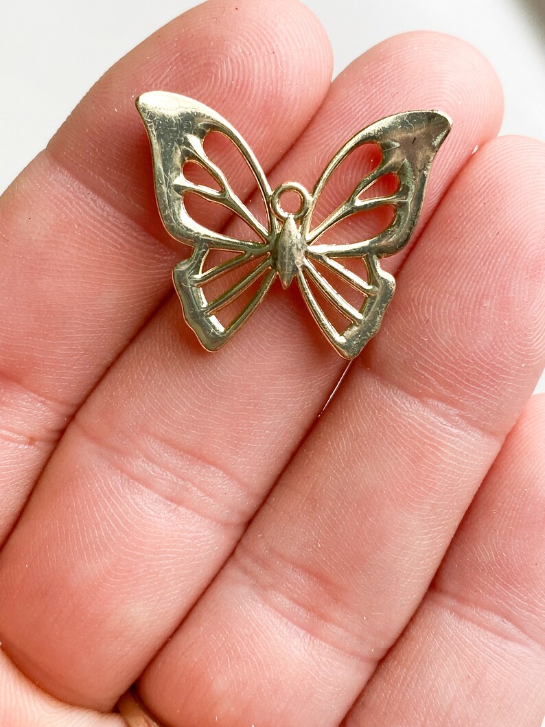 2/6 Piece Butterfly Charms for Jewelry Making Earring Charms Etsy