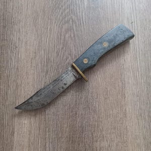 Antique hunting knife Imperial Prov RI USA, Rare knife, 1930&#39;s to 1950&#39;s hunting knife, Rare hunting knife, black composite handle