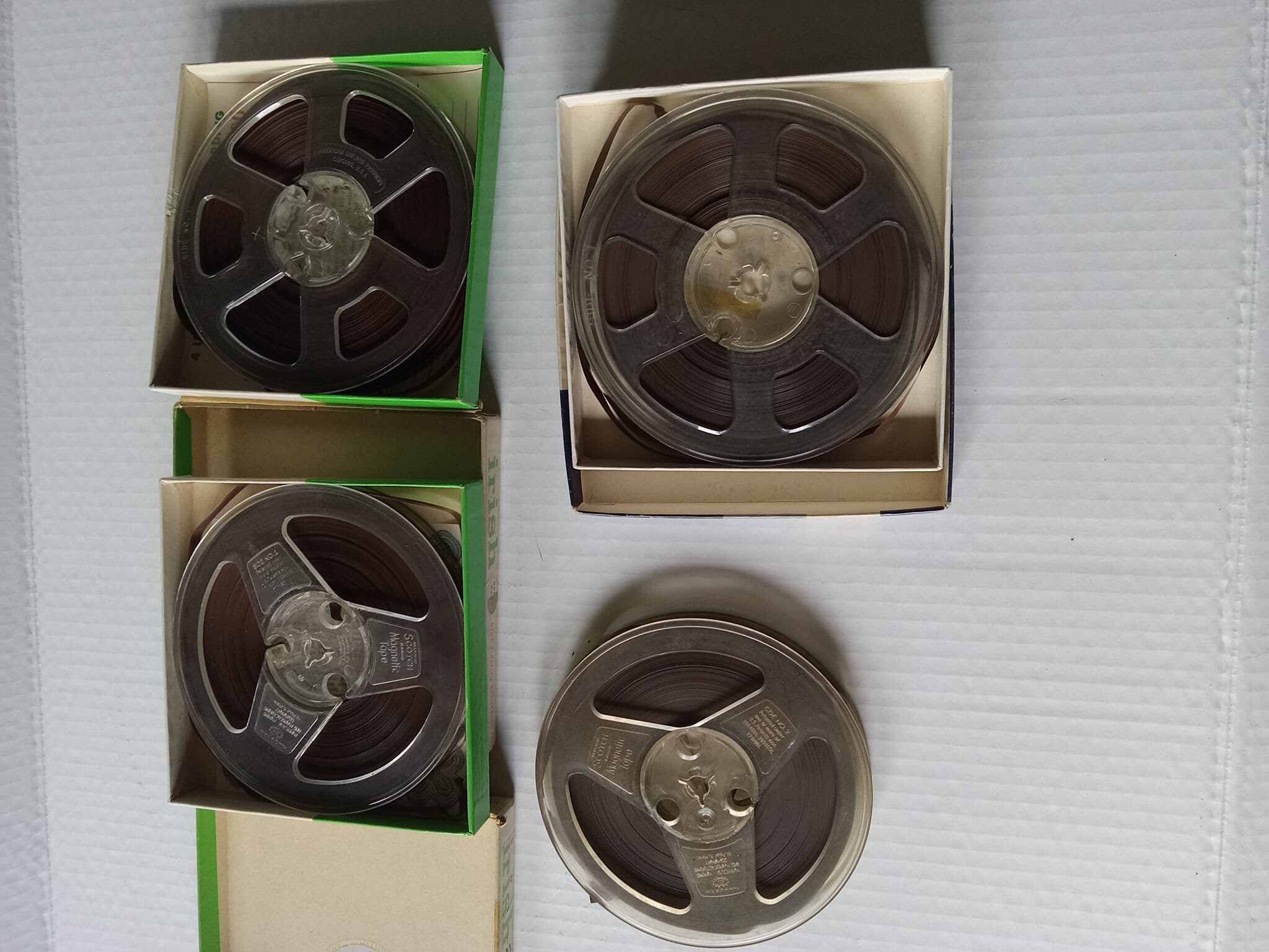 Lot of Reel to Reel Tapes, Vintage Blank Tapes, Vintage Music Reel to