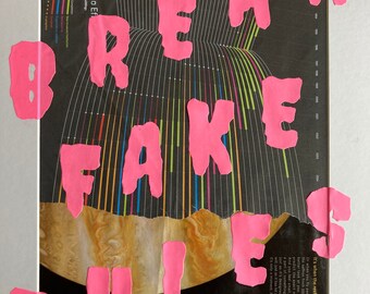 Break Fake Rules Matted Posters (16 x 20 in)