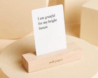 Wood Bloc - Card Stand for Affirmation Cards