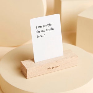 Wood Bloc - Card Stand for Affirmation Cards