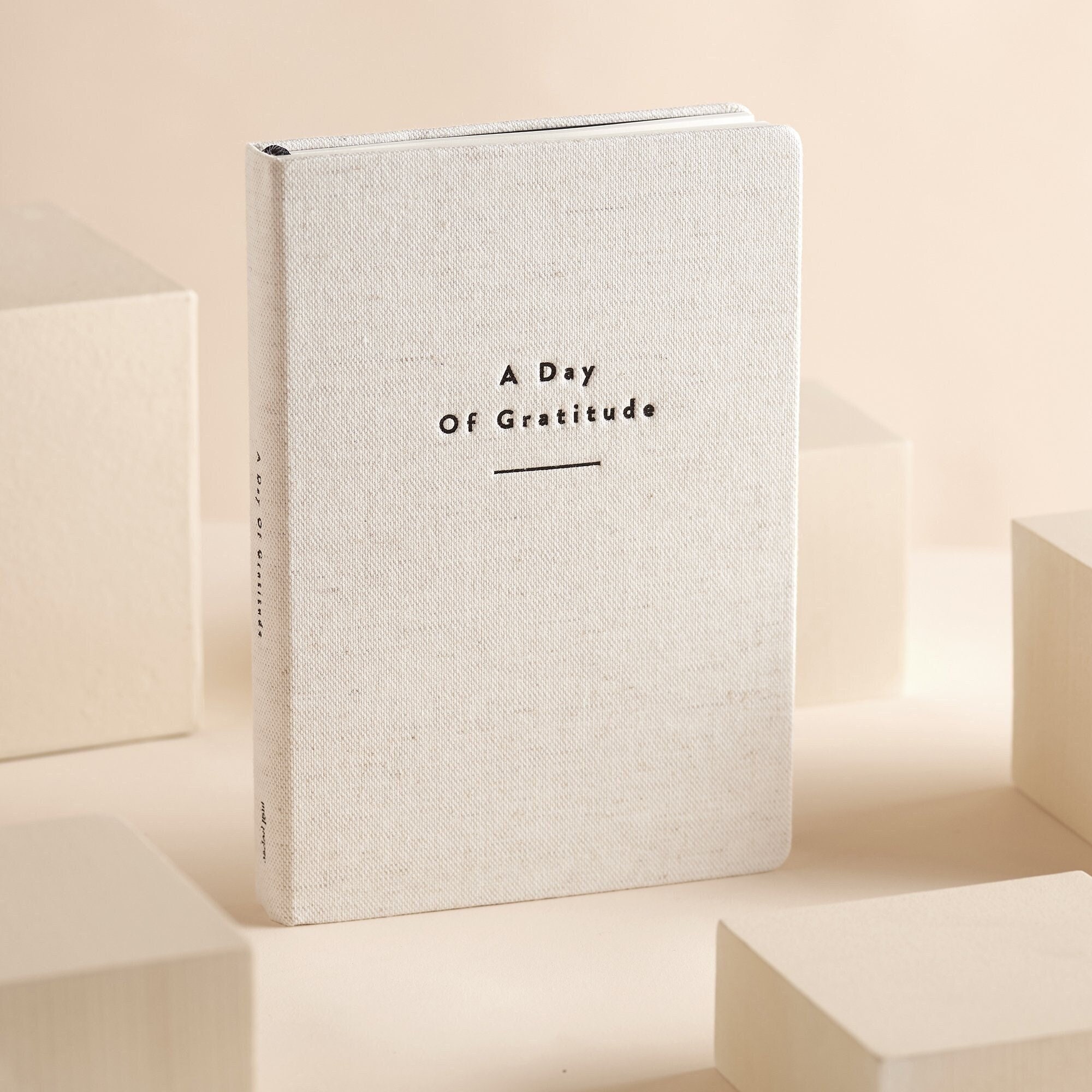 Day of Gratitude Journal - Cotton - Wellness Journal, Mindfulness Gift, Gratitude Diary, Daily Journal, Everyday Journal