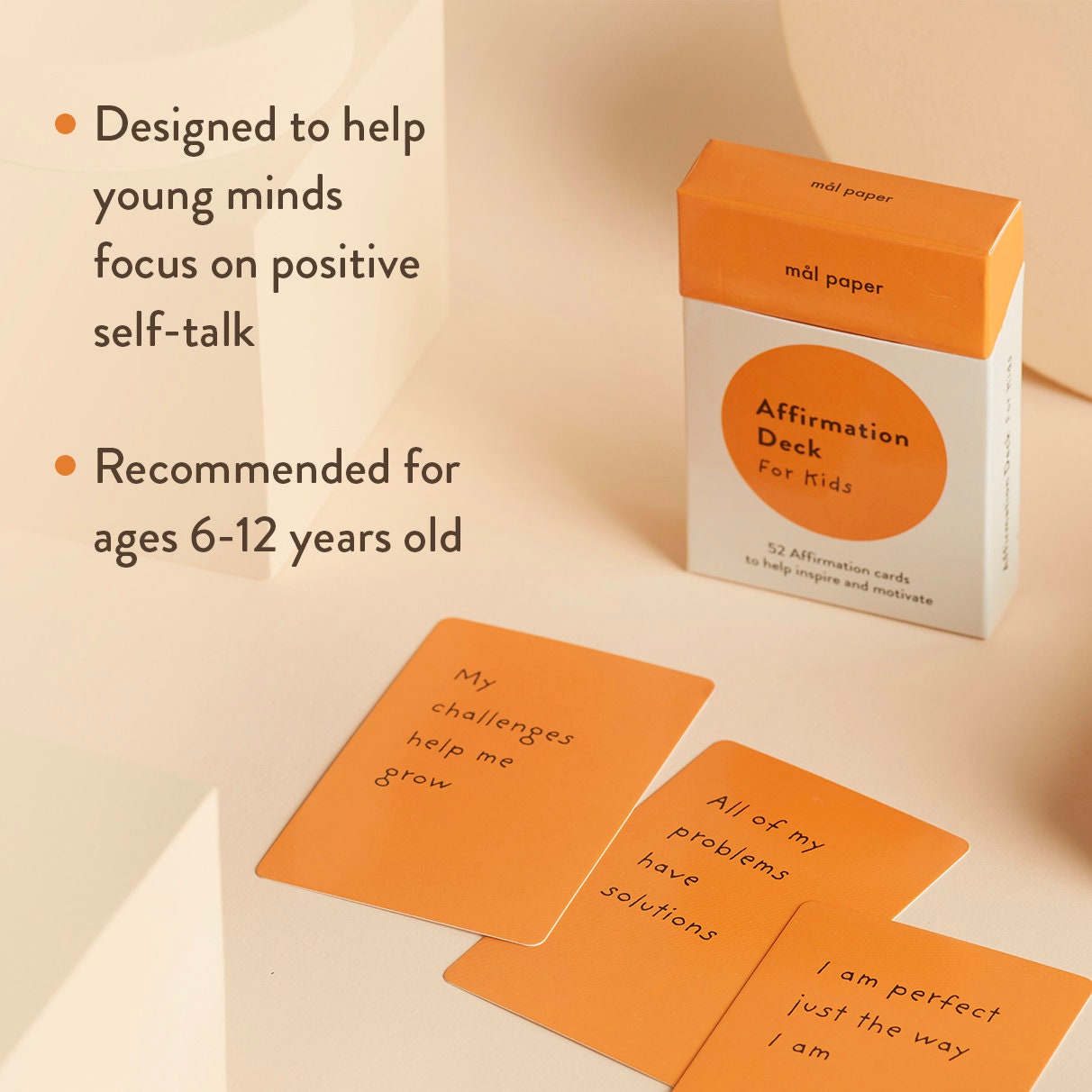 Affirmations for Kids Card Deck Mindfulness Gift, Affirmation Cards for Kids, Daily Gratitude Prompts, Wellness Gift - Version 1
