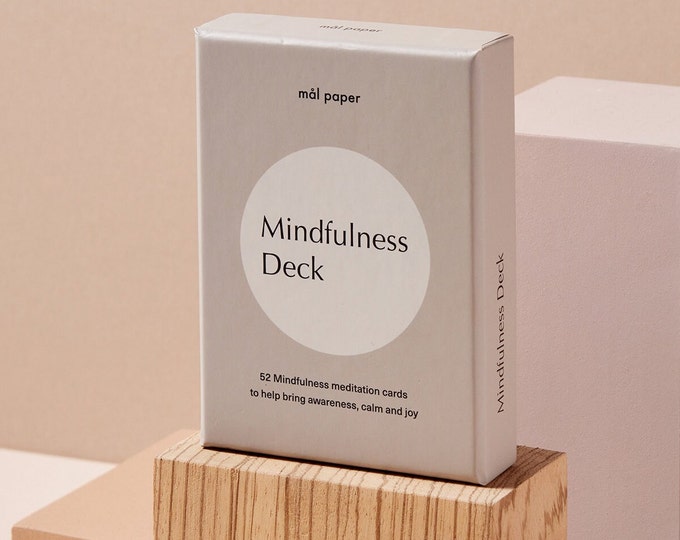Mindfulness Card Deck, Mindfulness Gift, Gratitude Cards, Wellness Cards, Mindfulness Meditation Exercises, Mental Health