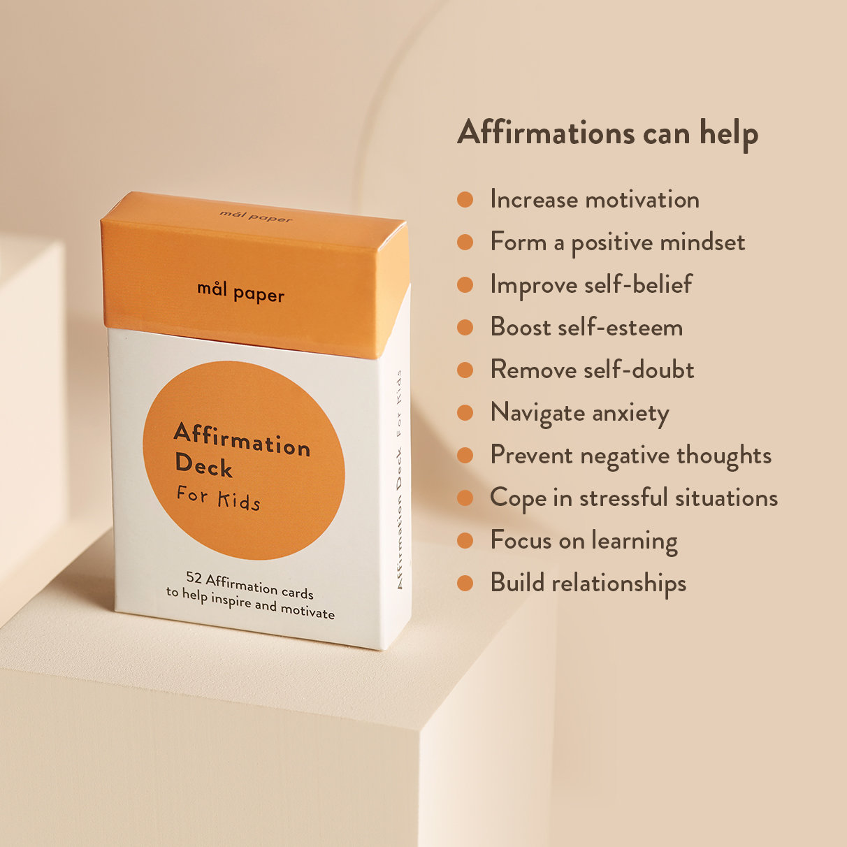 Affirmations for Kids Card Deck Mindfulness Gift, Affirmation Cards for Kids, Daily Gratitude Prompts, Wellness Gift - Version 1