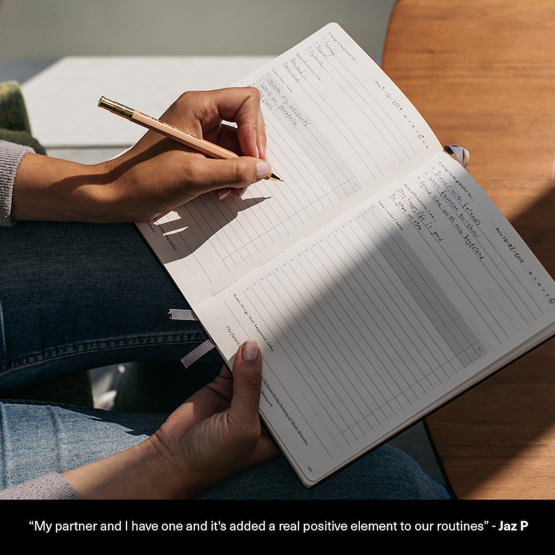 Daily Goal Setter Planner Tan Daily Journal Productivity Etsy UK