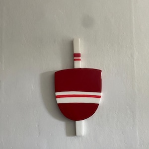 Wooden buoy coastal wall decor