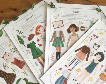 etsy paper dolls