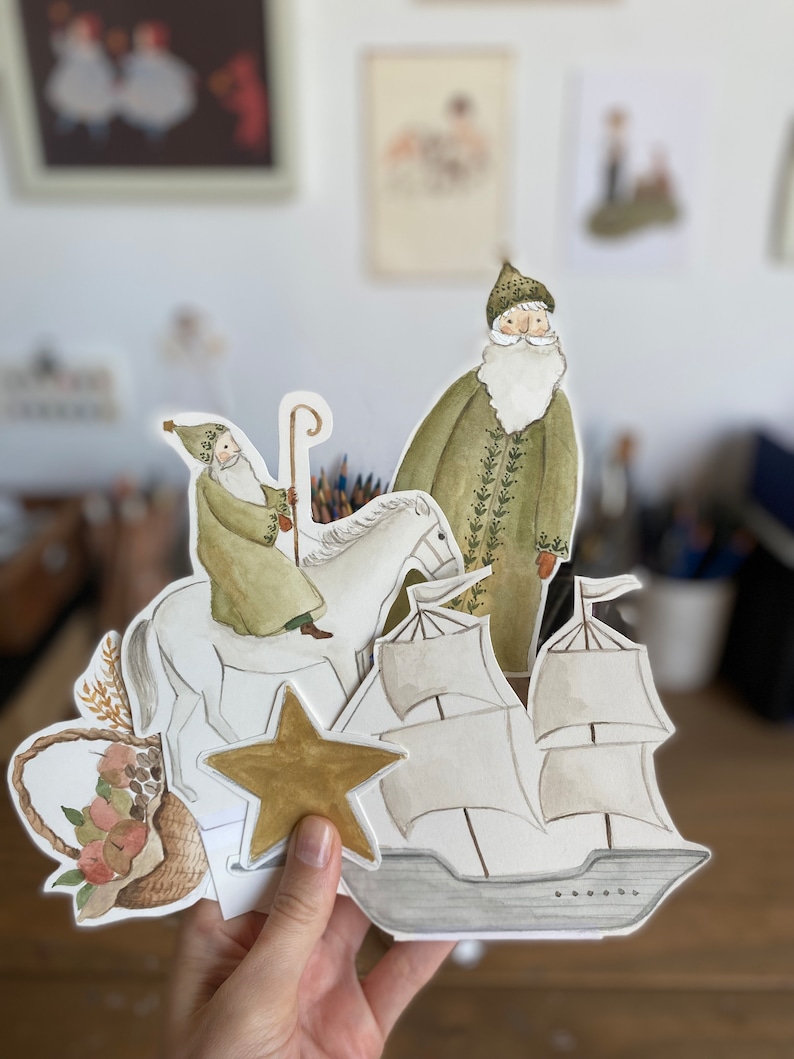 Saint Nicholas Paper Puppets for storytelling image 7