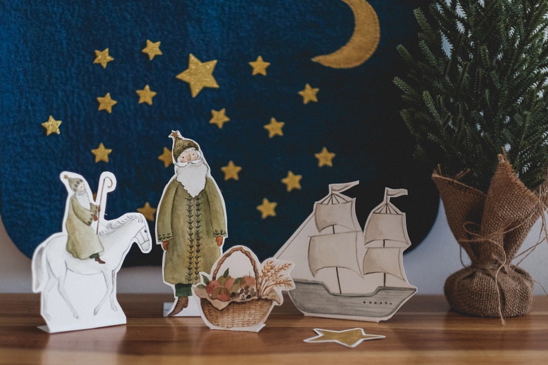 Saint Nicholas Paper Puppets for storytelling image 6