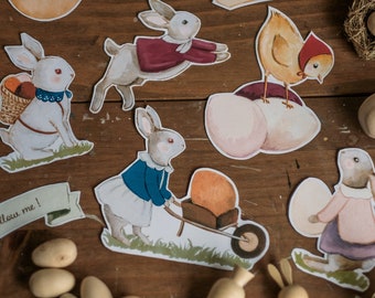 Búsqueda de huevos de Pascua DIY signos imprimibles, descarga digital
