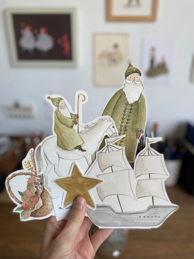 Saint Nicholas Paper Puppets for storytelling image 8