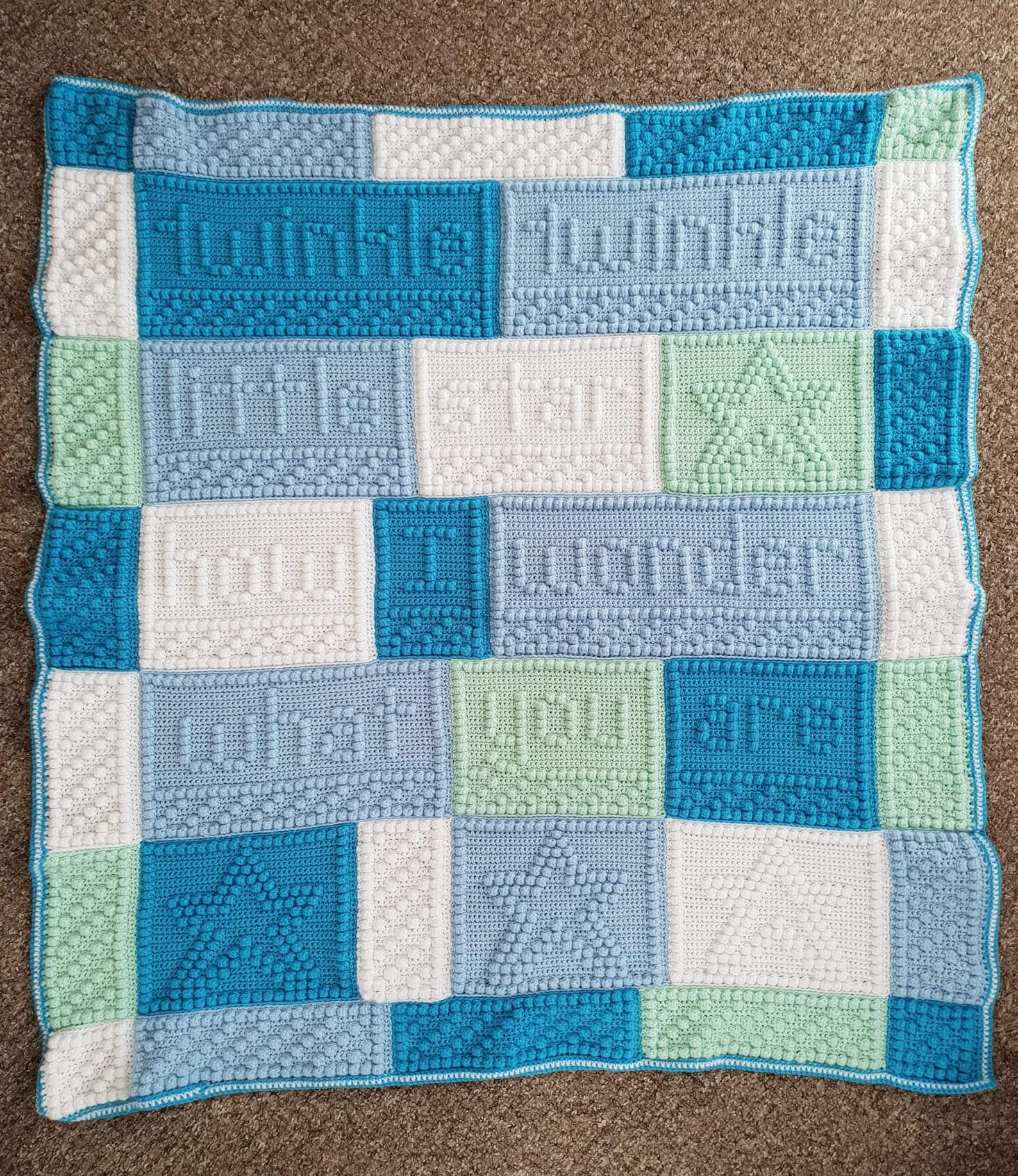 Forever Blanket Baby Blanket Keepsake Crochet Bobble Stitch Etsy