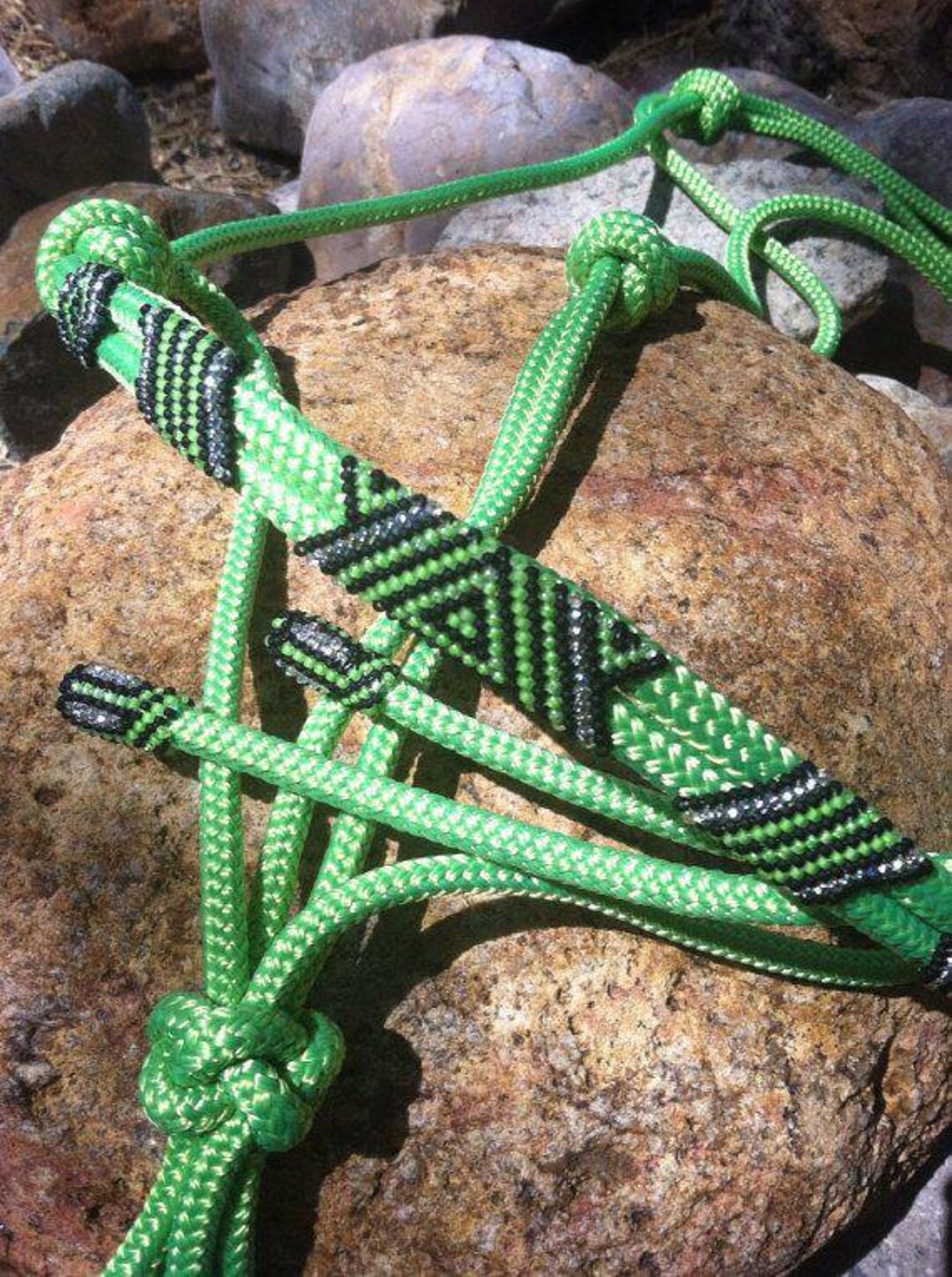 Handbeaded Rope Halter 4-6 Inch - Etsy
