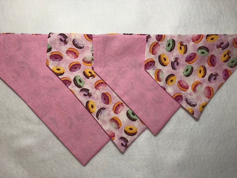 Doughnut Party Reversible Dog Bandana