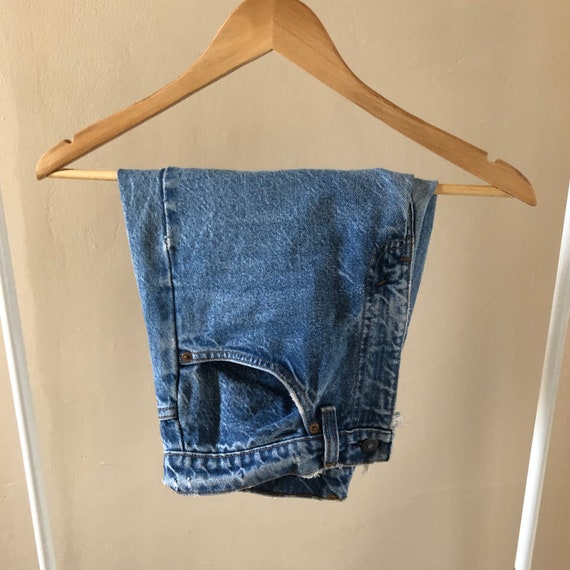 Vintage Levi Denim Cutoff Shorts - image 4