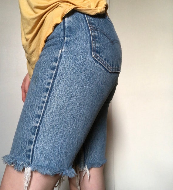 Vintage Levi Denim Cutoff Shorts - image 3