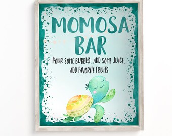 Sea Turtle Baby Shower Wishes Wishes For The Baby Printable Etsy