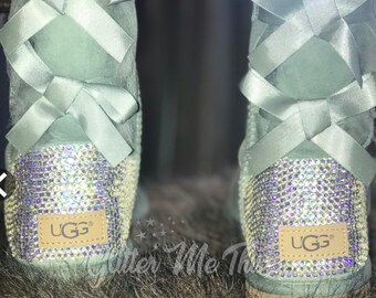 glitter uggs with bows