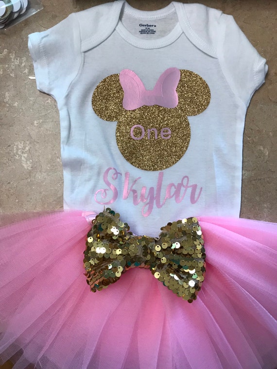 minnie mouse 1st birthday family shirts