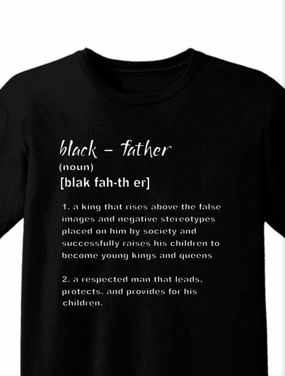 Download Black Father Definition T Shirt Etsy