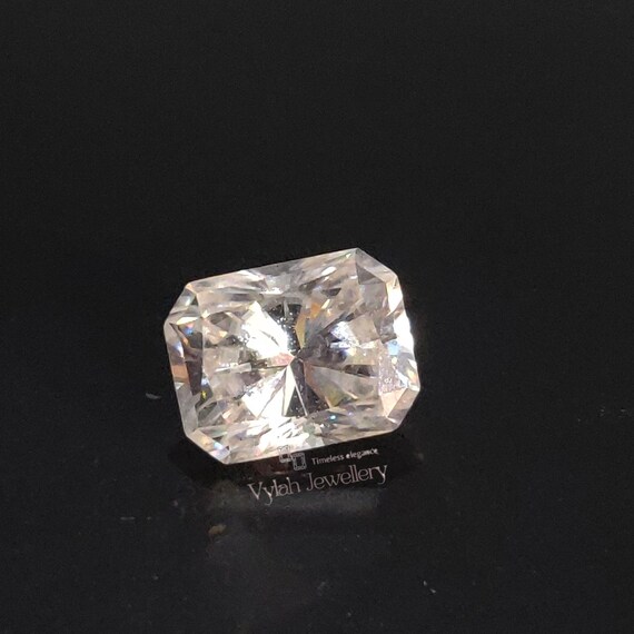 Pierre de moissanite en vrac, blanc émeraude, carat, diamant