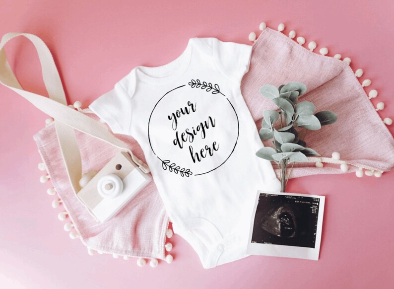 Download Pregnancy Baby Bodysuit Mockup Gerber Onesie Mockup Mockup | Etsy