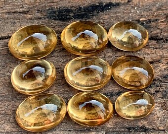 Natural Honey Quartz Sugar Loaf Cabochon: 52.50 Carat Gemstone