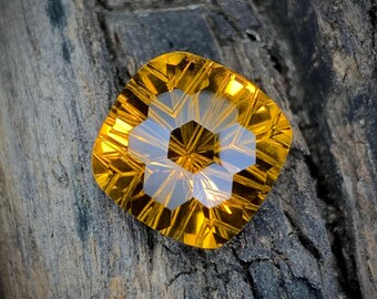 13MM Cushion, Natural Honey Quartz Gemstone | Loose Honey Quartz Stone for Jewelry Making, Healing Crystals, Honey Quartz Cushion Gemstone
