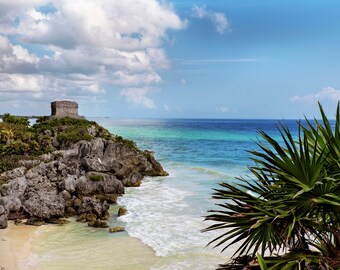 Framed Print - 5x7 inch, 8x12 inch - Tulum, Mexico Beach Fine Art, Mexican Art, Arte Mexicana