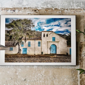 Spanish Church Print - Villa de Leyva, Colombia, Colombian Art, Arte Colombiana
