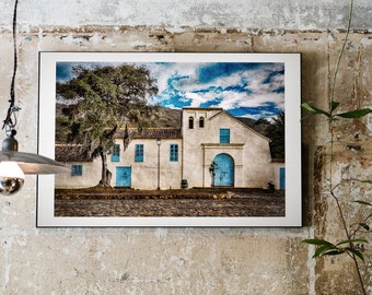 Spanish Church Print - Villa de Leyva, Colombia, Colombian Art, Arte Colombiana
