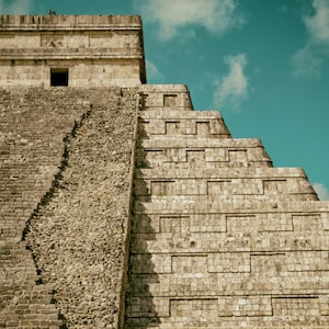 Framed Print - 5x7 inch, 8x12 inch - Mayan Pyramid #3 - Chichen Itza, Mexico, Mexican Art, Arte Mexicana