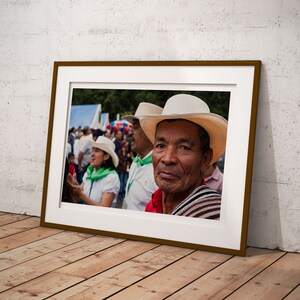 Color Colombian Farmer Print - Libano, Tolima, Colombia - Colombian Art, Arte Colombiana