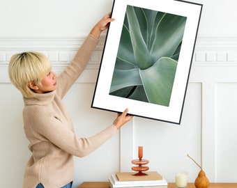 Green Agave Plant Print