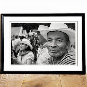 Black and White Colombian Farmer Print - Libano, Tolima, Colombia - Colombian Art, Arte Colombiana