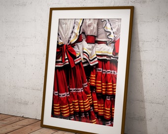Traditional Colombian Dresses Photo Print - Colombian Art, Arte Colombiana