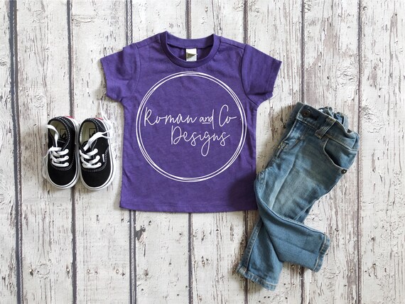 Kavio Heather Purple Tee Mock Up Kavio Shirt