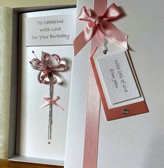 Personalised Boxed Birthday Card Luxury Handmade Friend Etsy