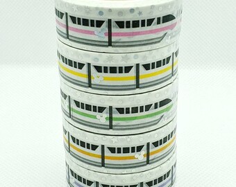 NoWhiteSpaceStickers Monorail Washi Sample Set
