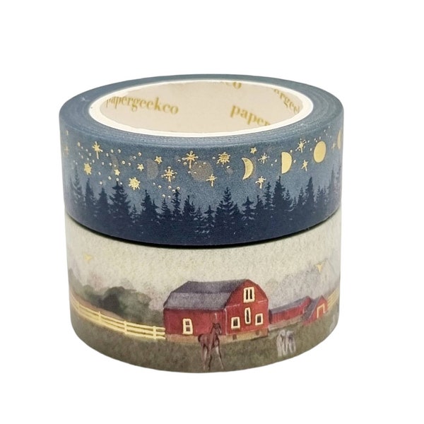 PapergeekCo Sample Set -Landscapes Washi Tapes