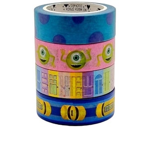 NoWhiteSpaceStickers -Salutations de l’ensemble d’échantillons de washi Monstropolis