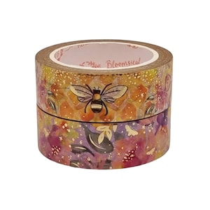 Bloomsical Washi Sample Set - Honingbij Duo Goudfolie