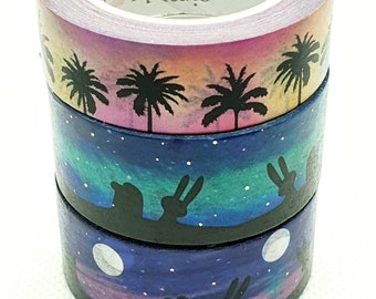 Simply Gilded Washi Sample Set -Stargazing/Moongazing/Palms Collection